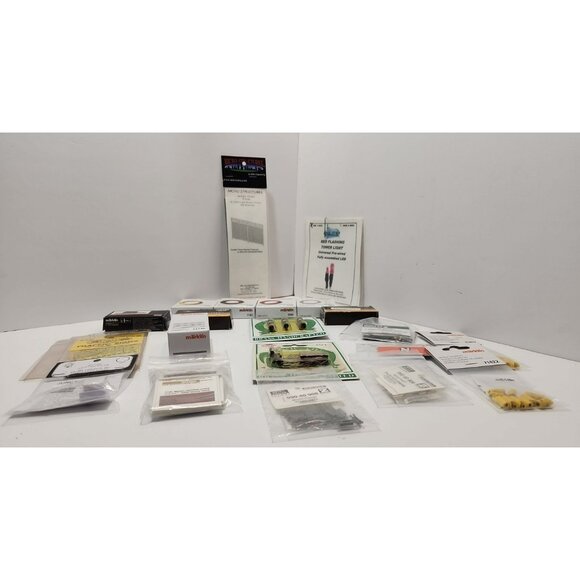 Model Train Miniature Railroad Accessories Lot Wire Joiners Sockets Couplers - Picture 2 of 16